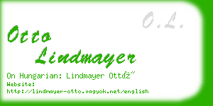 otto lindmayer business card